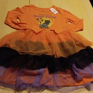 Disney Girls dress size XL 14-16 hocus pocus orange on top and tu tu bottom in